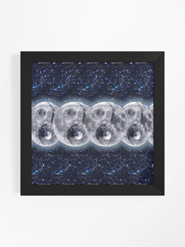 Lunar Yin & Yang - Framed 3D Stereogram Poster product image (1)