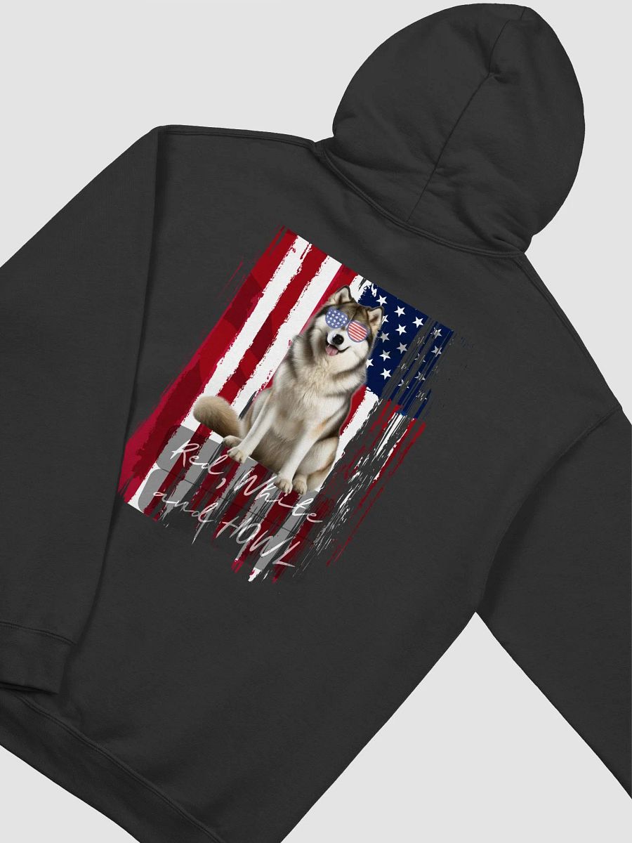 Alaskan Malamute American Flag Pun Hoodie product image (3)