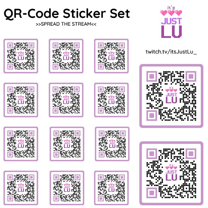 QR-Code Sticker Set (printable) product image (1)