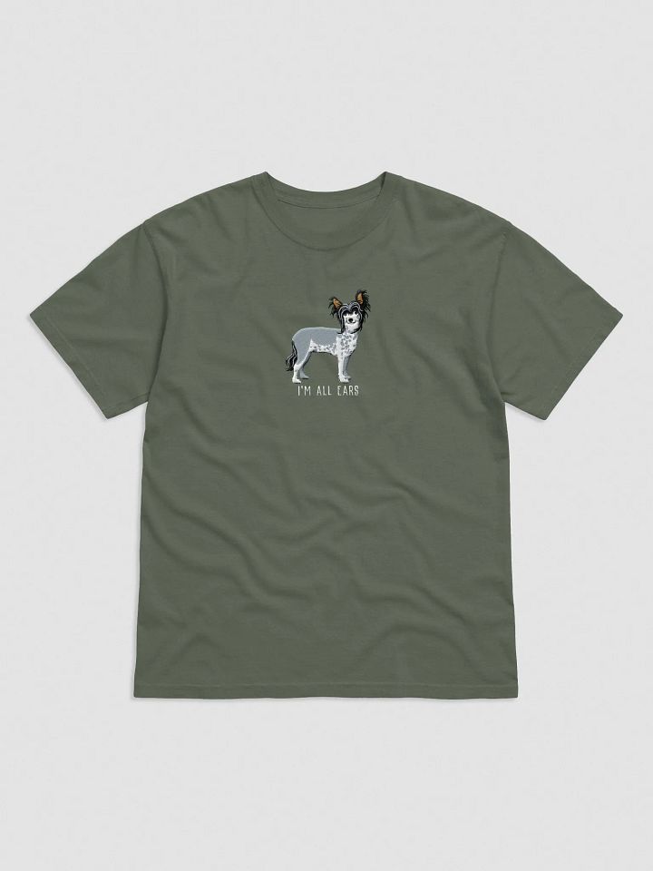I'm All Ears T-Shirt(Embroidered) of a Chinese Crested Dog(Black) product image (25)