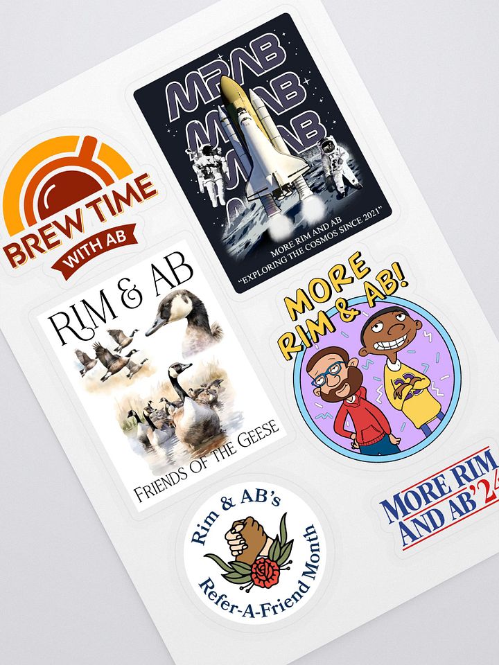 More Rim and AB! Sticker Sheet product image (1)
