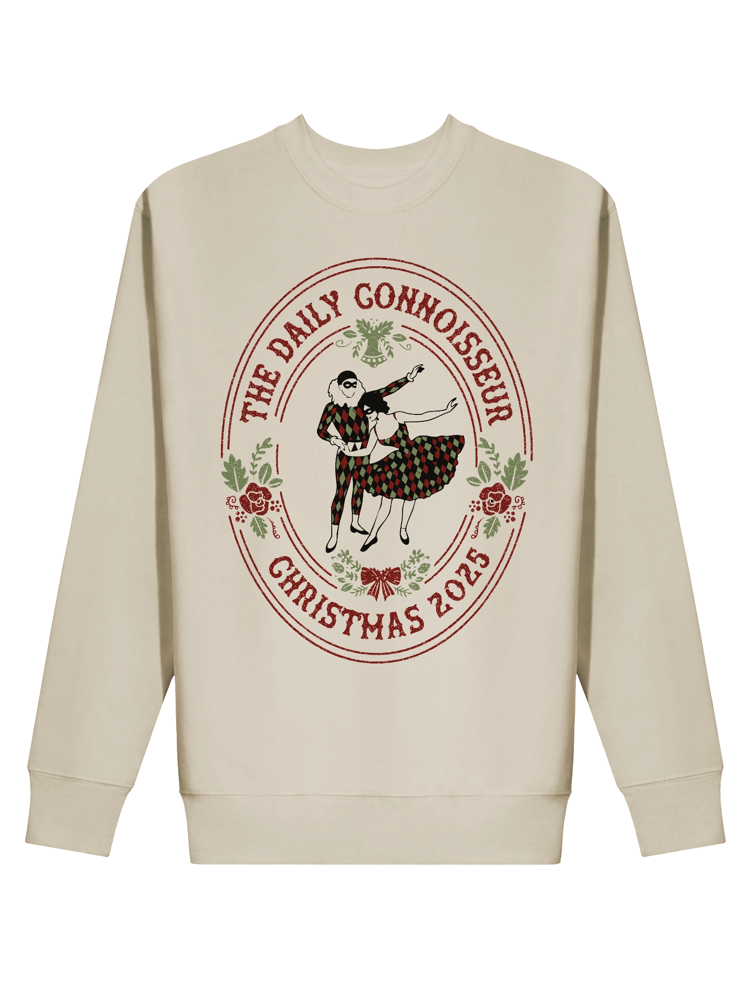 Adult Harlequin Christmas Emblem Sweatshirt product image (6)