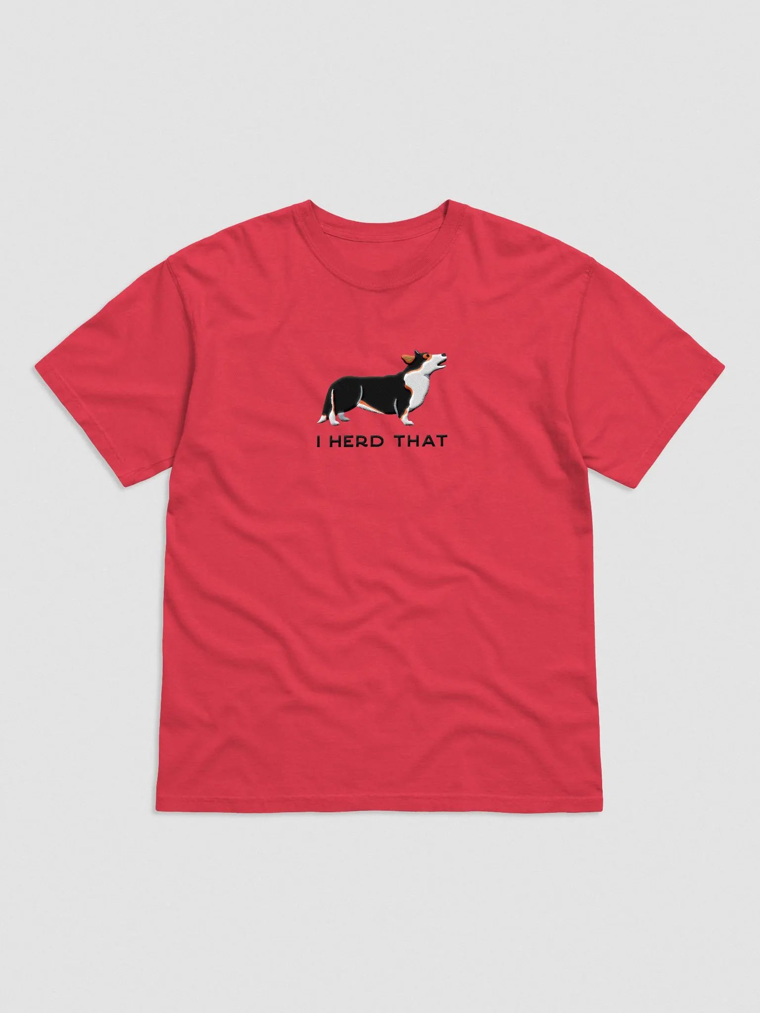 I Herd That T-Shirt(Embroidered) of a Cardigan Welsh Corgi(Tricolor) product image (4)