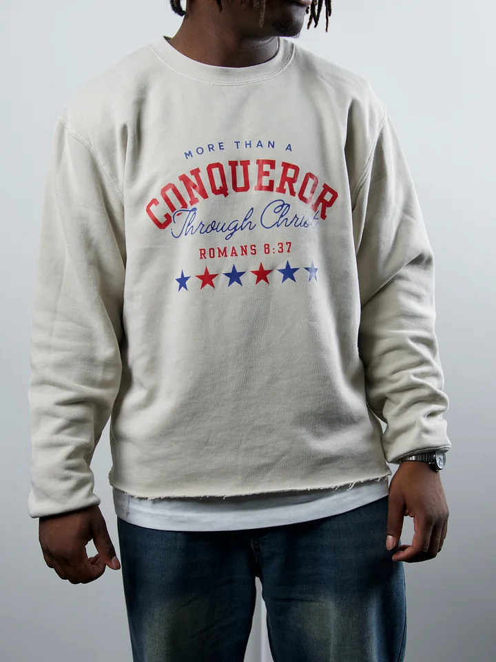 Vintage Conqueror Through Christ Sweatshirt product image (1)