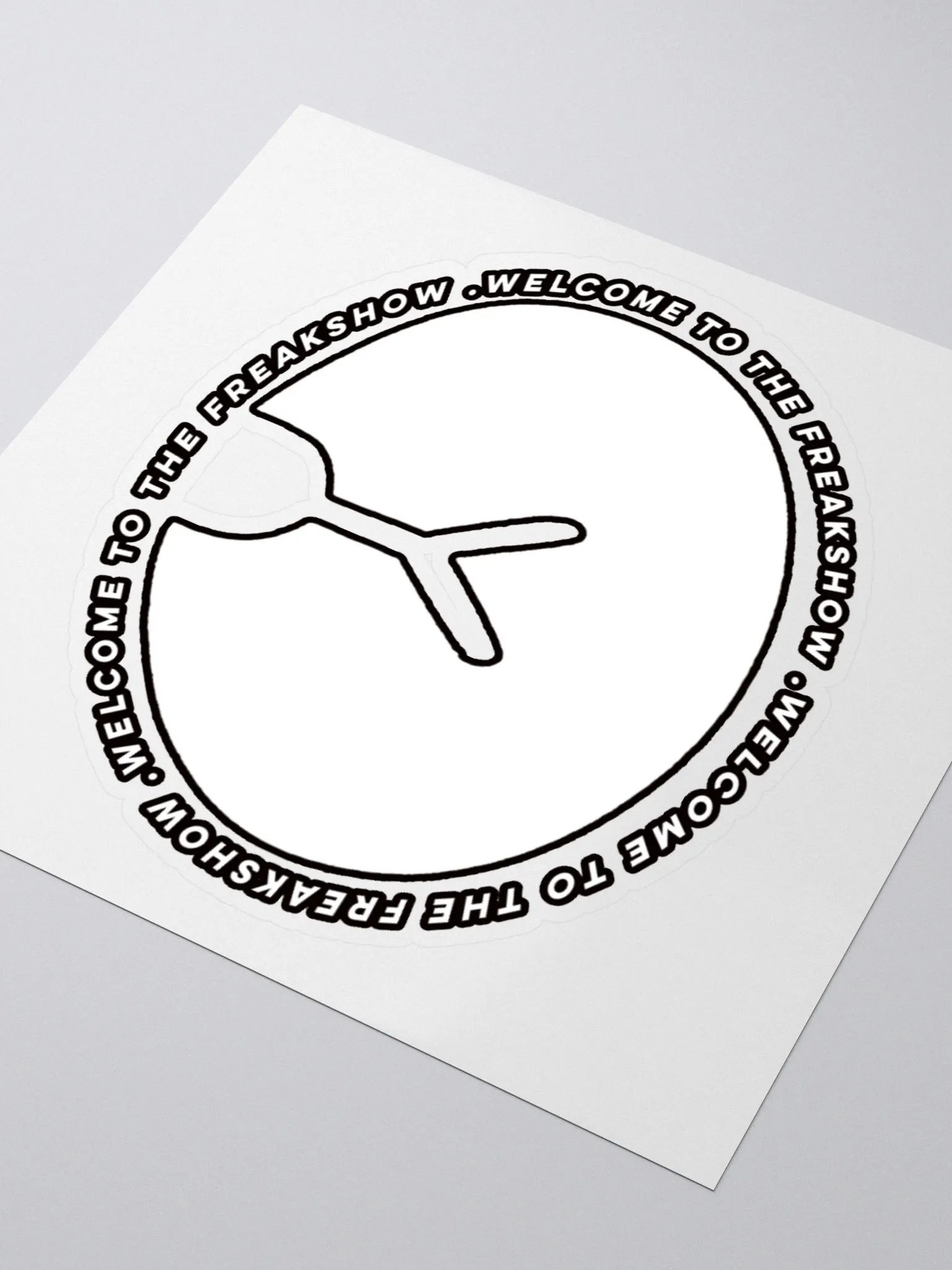 IcyDaRabbit Logo Sticker (White) product image (3)