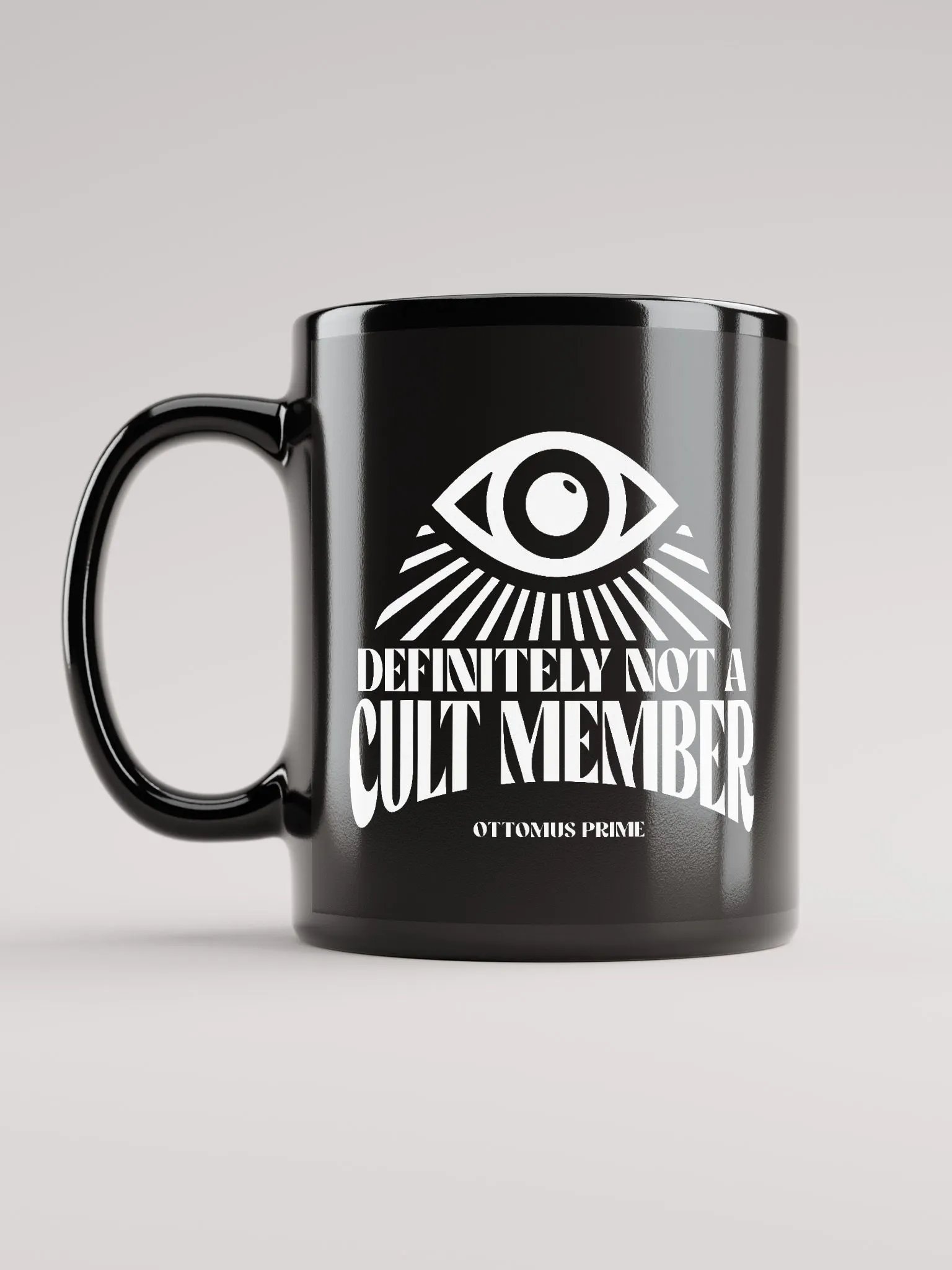 Definitely Not A Cult Member Mug (Black) product image (4)