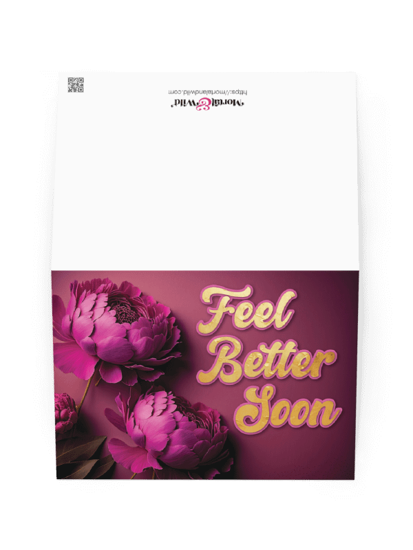 Feel Better Soon Peonies Card product image (3)