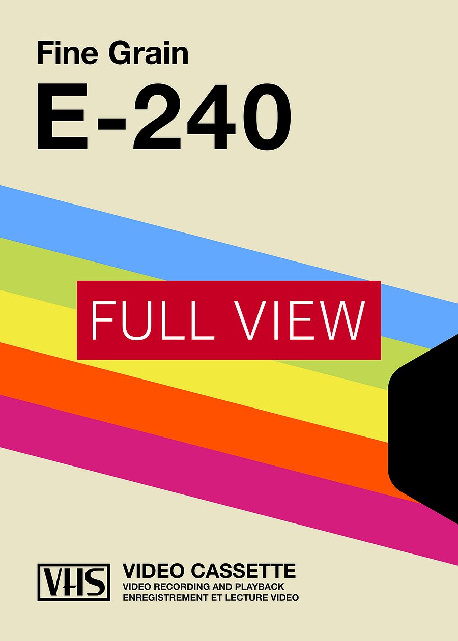 Retrowave poster: VHS cassette case E-240 [retrowave/vaporwave] — retrowave poster, aesthetic print, retrowave art, 80s wall decor product image (3)