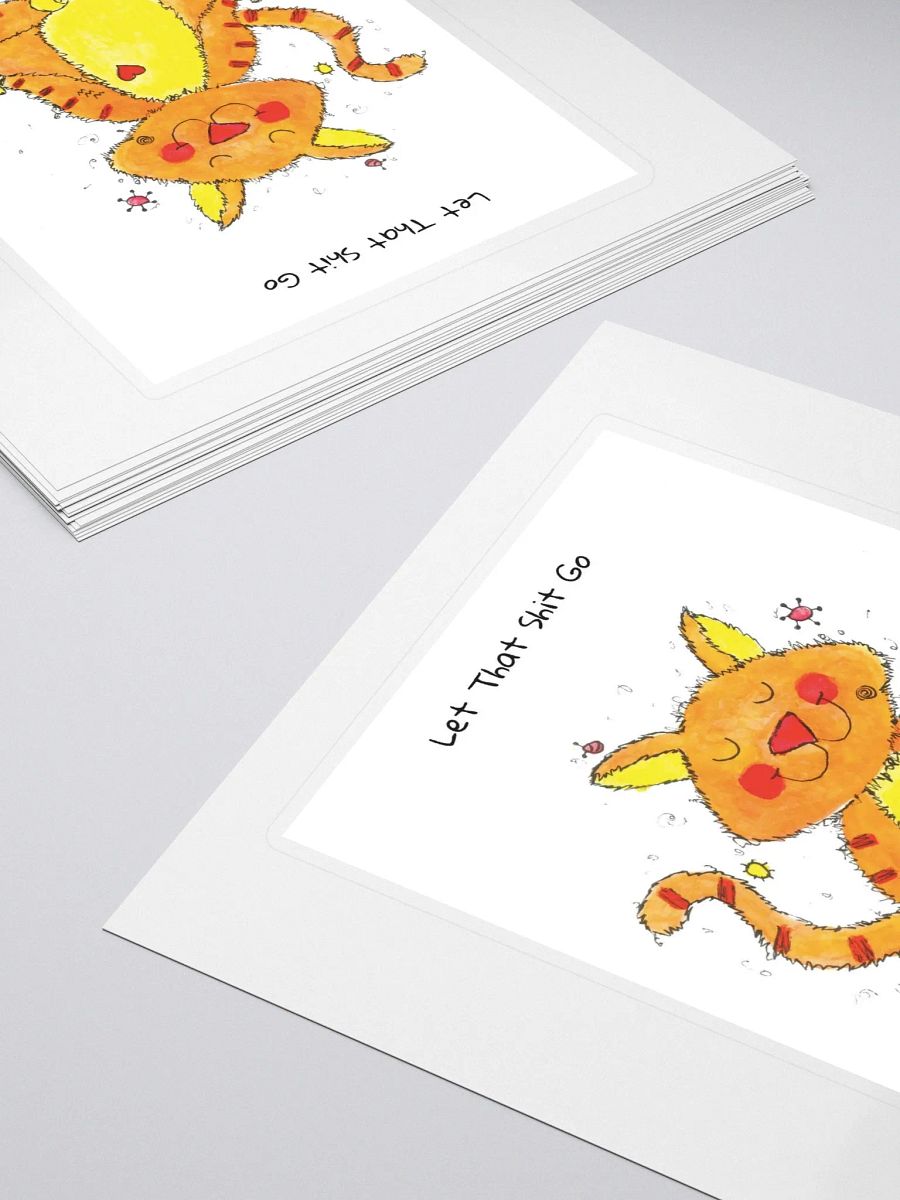 Ging Ging Meditating Cat Sticker product image (4)