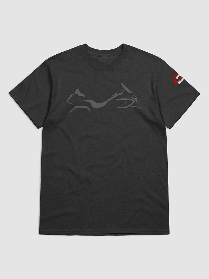 Shadow Wing in Light Gray on Black (Gildan) product image (1)