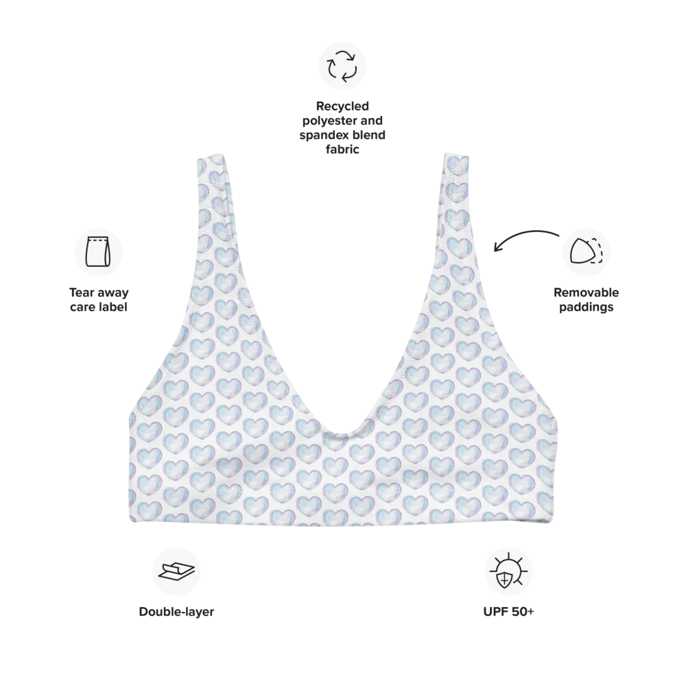 Padded Heart bubble Bikini Top product image (9)