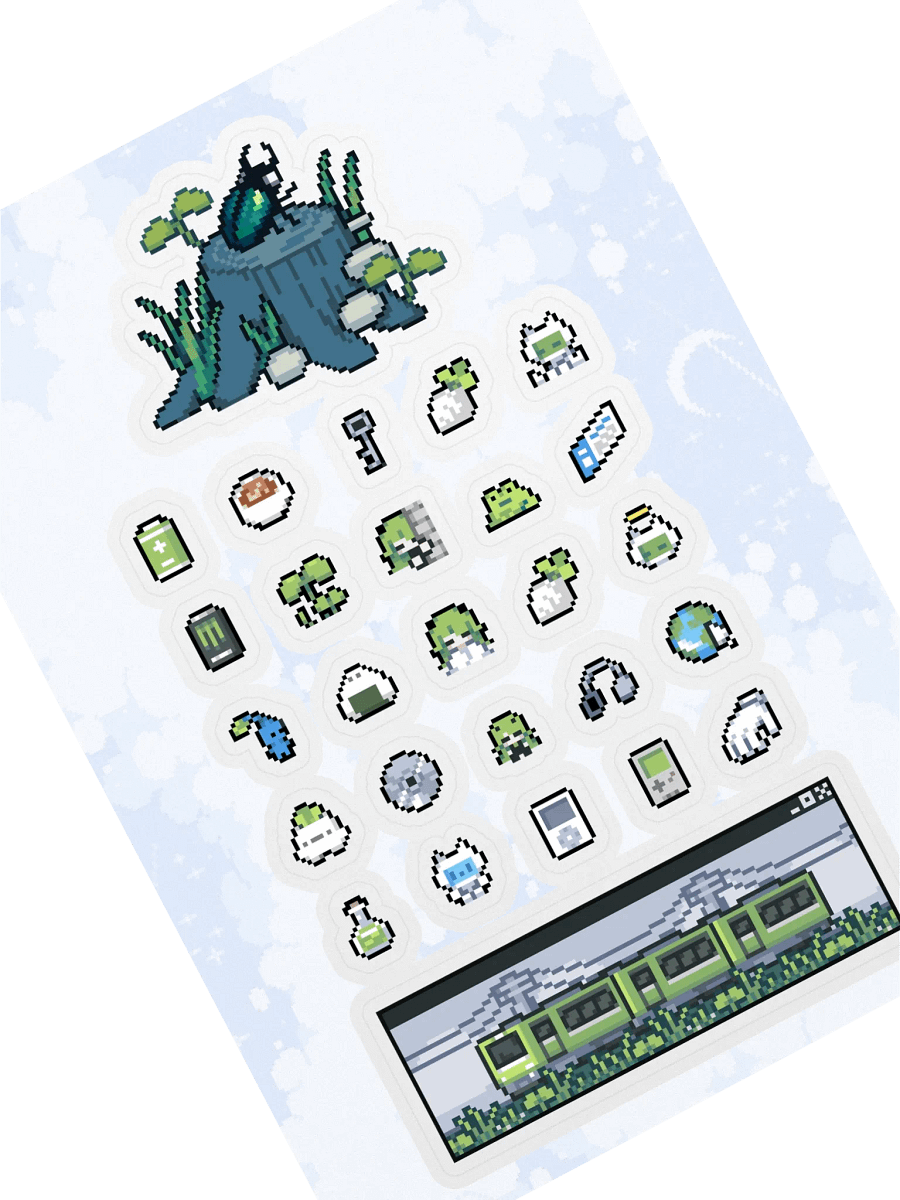 Mini Pixel Sticker Sheet product image (2)