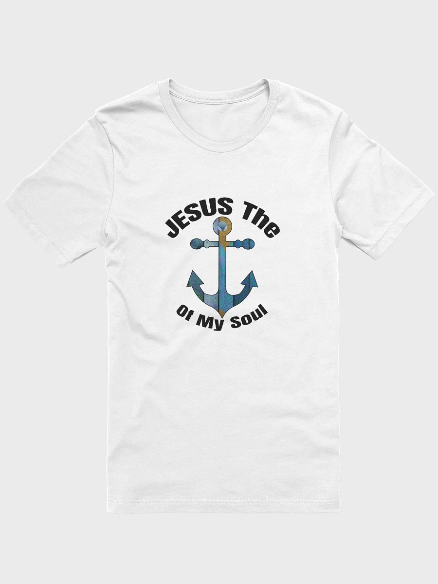 JESUS THE ANCHOR OF MY SOUL Iridescent Maritime Anchor Graphic Tee product image (1)