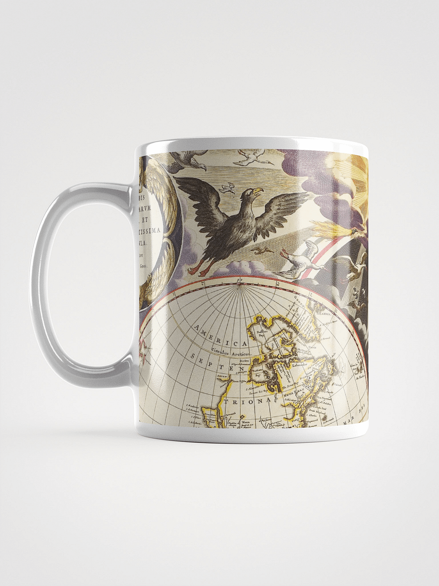 Antique World Map White Glossy Mug product image (6)