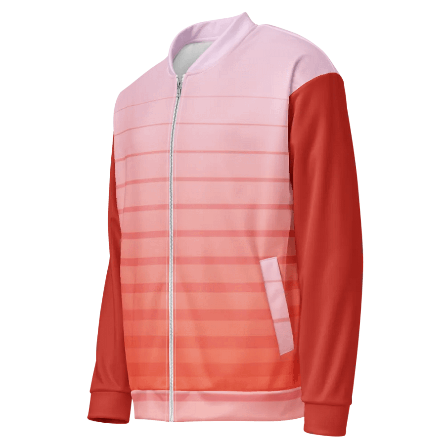 Vibrant Gradient Stripes Good Vibes Jacket product image (3)