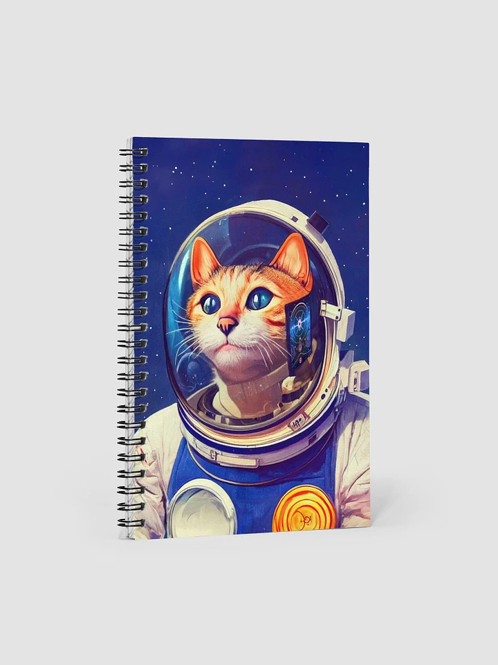 James Tiberius Cat - Astronaut Spiral Notebook product image (1)