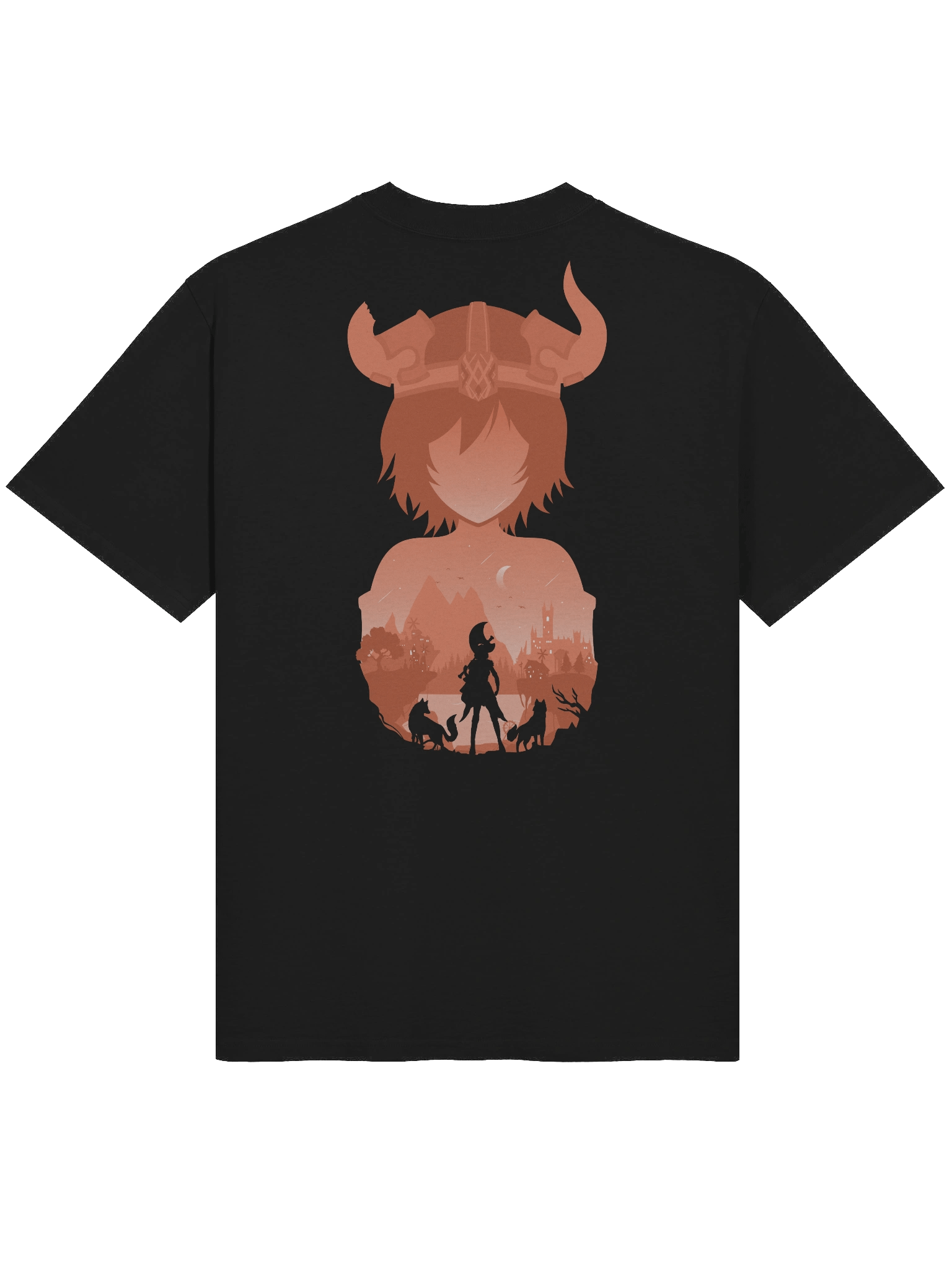 Nunu Logo & Minimalist Splash Art [Loose-Fit] T-Shirt product image (4)