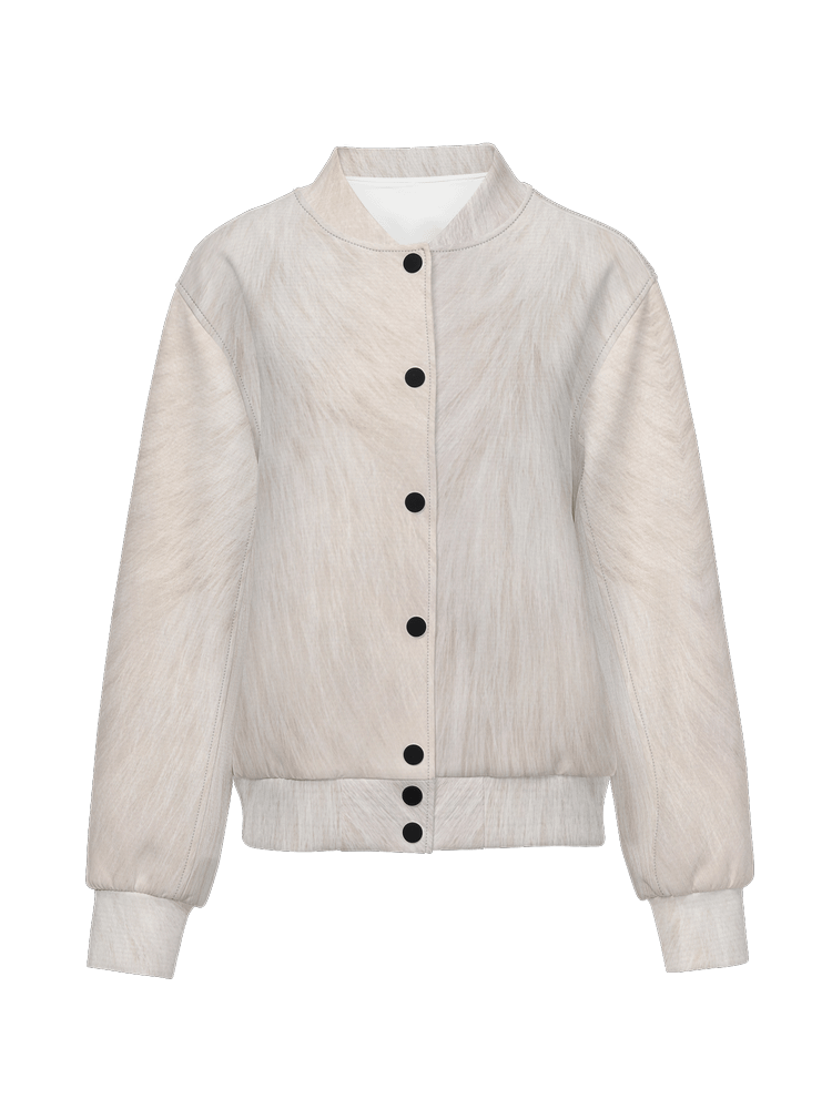 White Cat Premium Bomber Jacket (Unisex) product image (1)