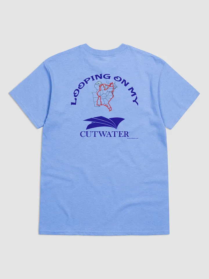 Looping On My Cutwater - T-Shirt - Light Shirt w/Blue Logo product image (1)