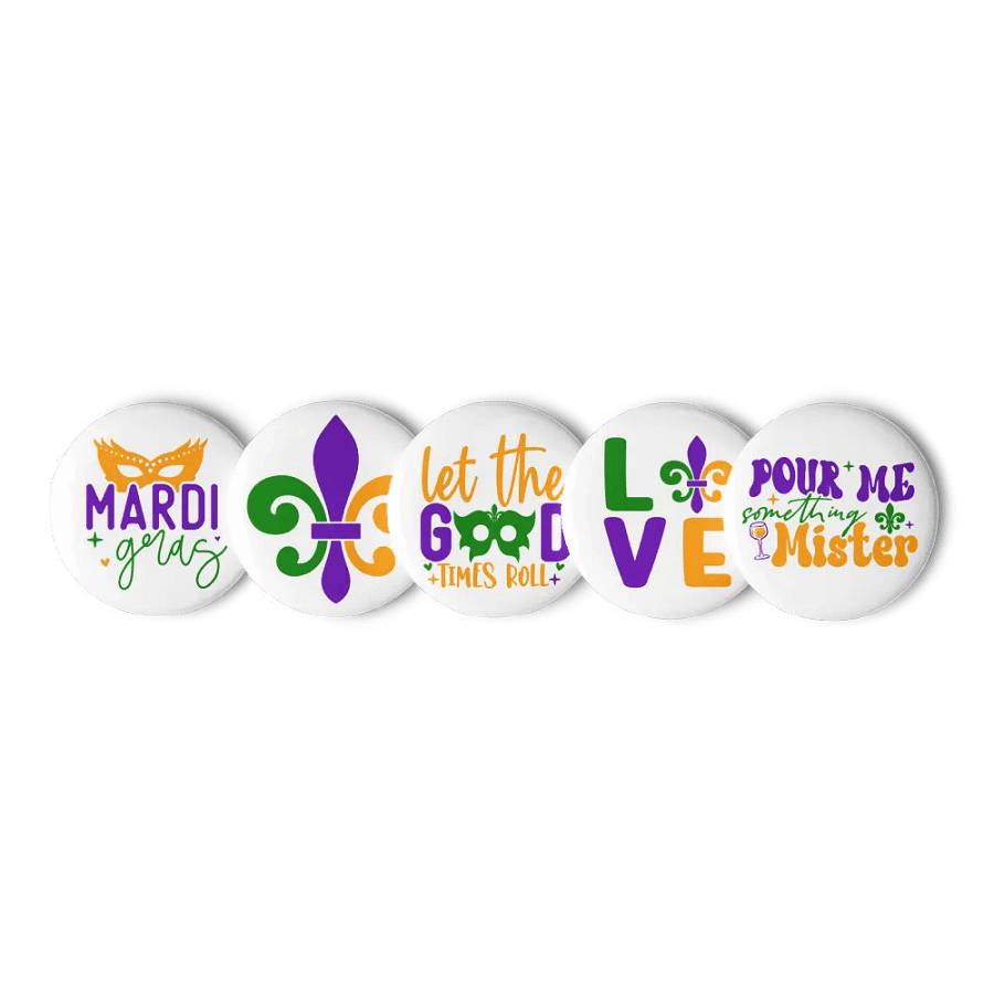Mardi Gras Pin Set product image (1)