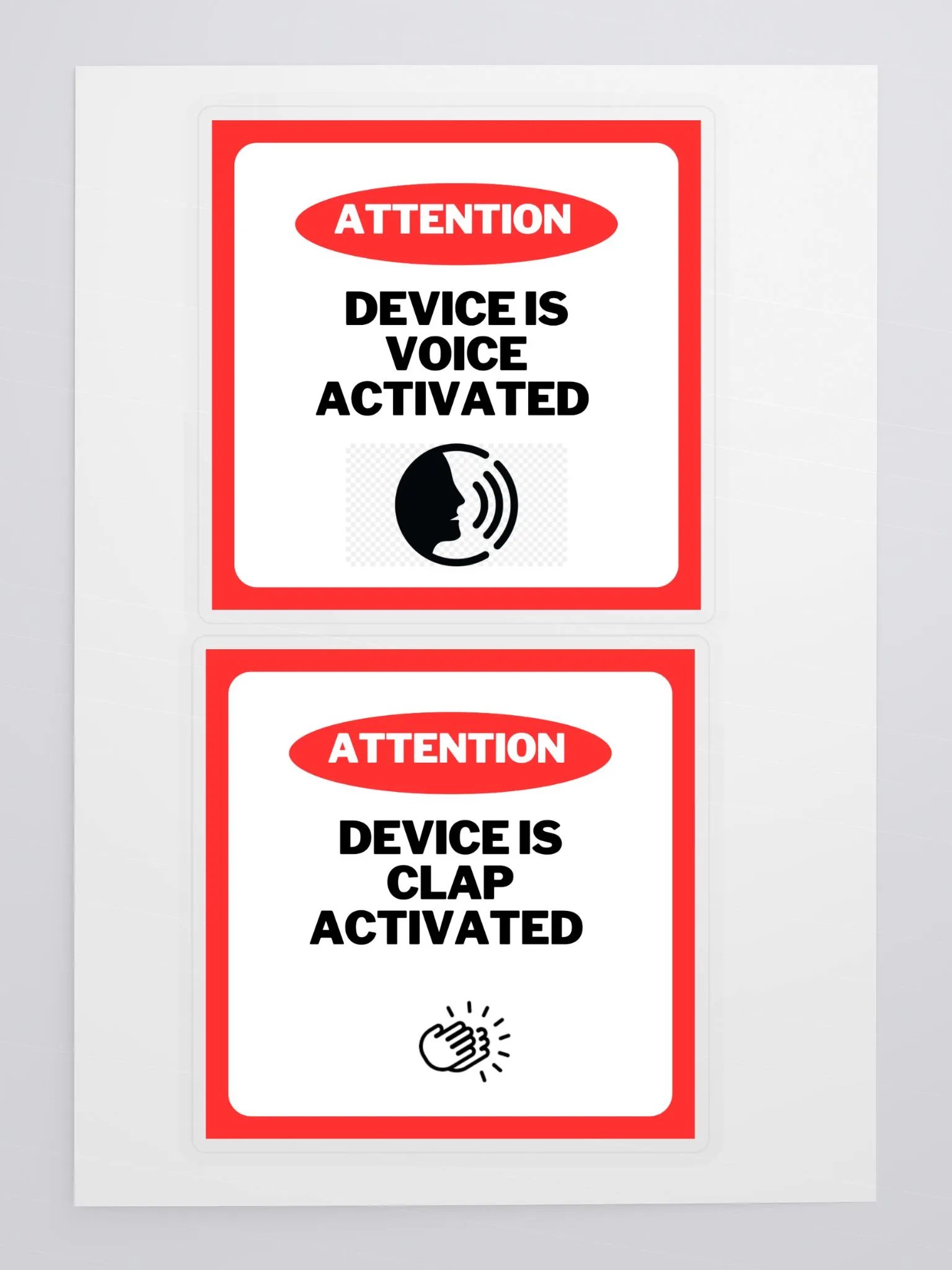 Voice and clap activated stickers product image (2)