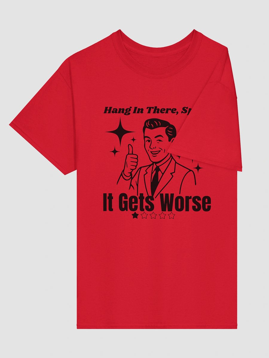 Hang in There, Sport – 1-Star Review Graphic Tee – Dark Humor Gildan Heavyweight Tee product image (25)