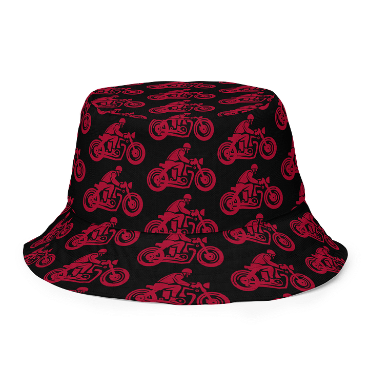 Retro Rider Reversible Bucket Hat – Vintage-Inspired 2-in-1 Hat for Bikers, Streetwear & Festival Style product image (2)