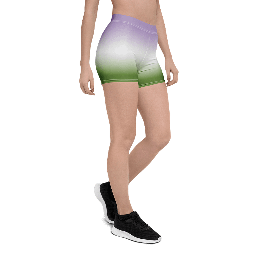 Genderqueer Pride Gradient Bike Shorts product image (6)
