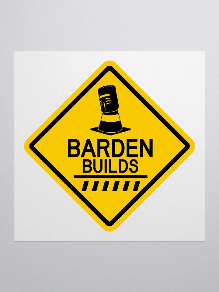 BARDEN BUILDS Logo Sticker product image (1)