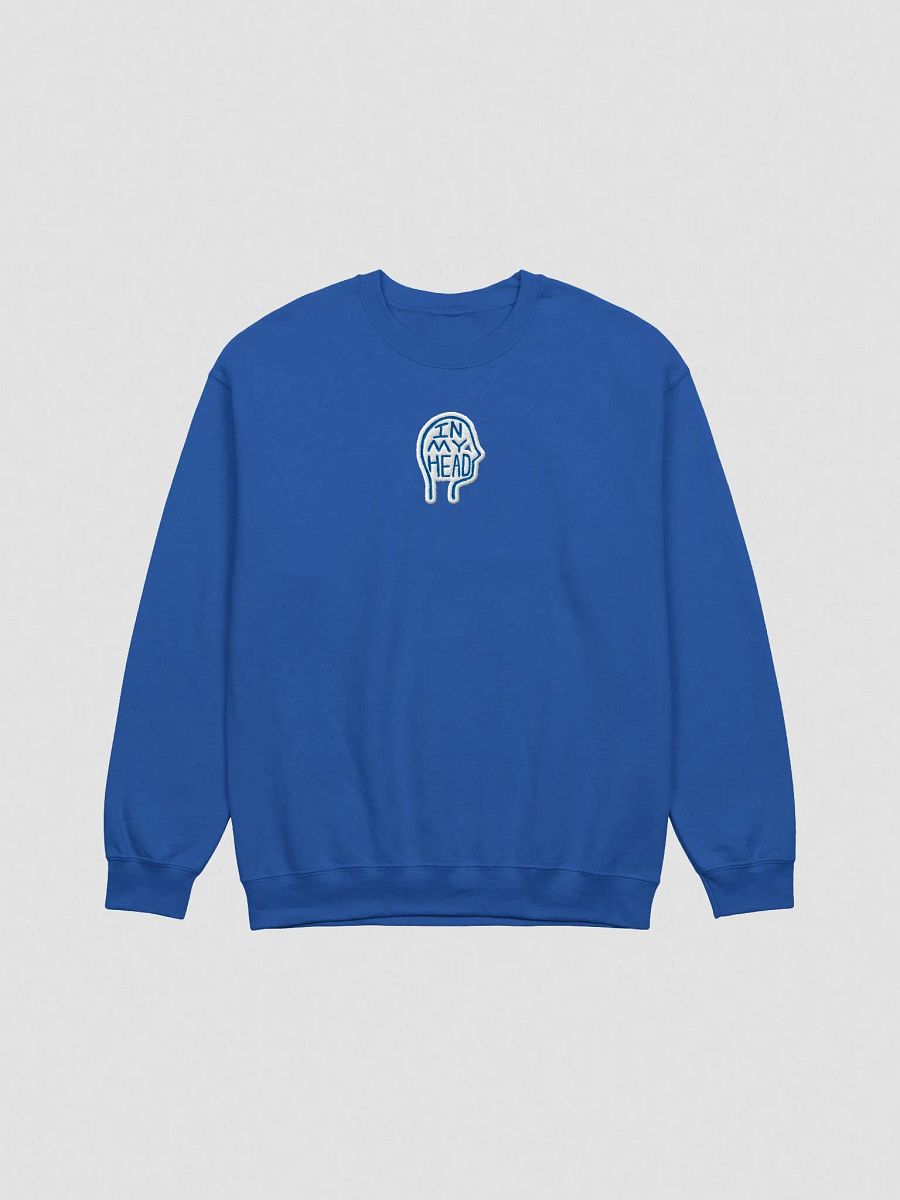 In My Head embroidered crewneck (royal bubble design) product image (5)