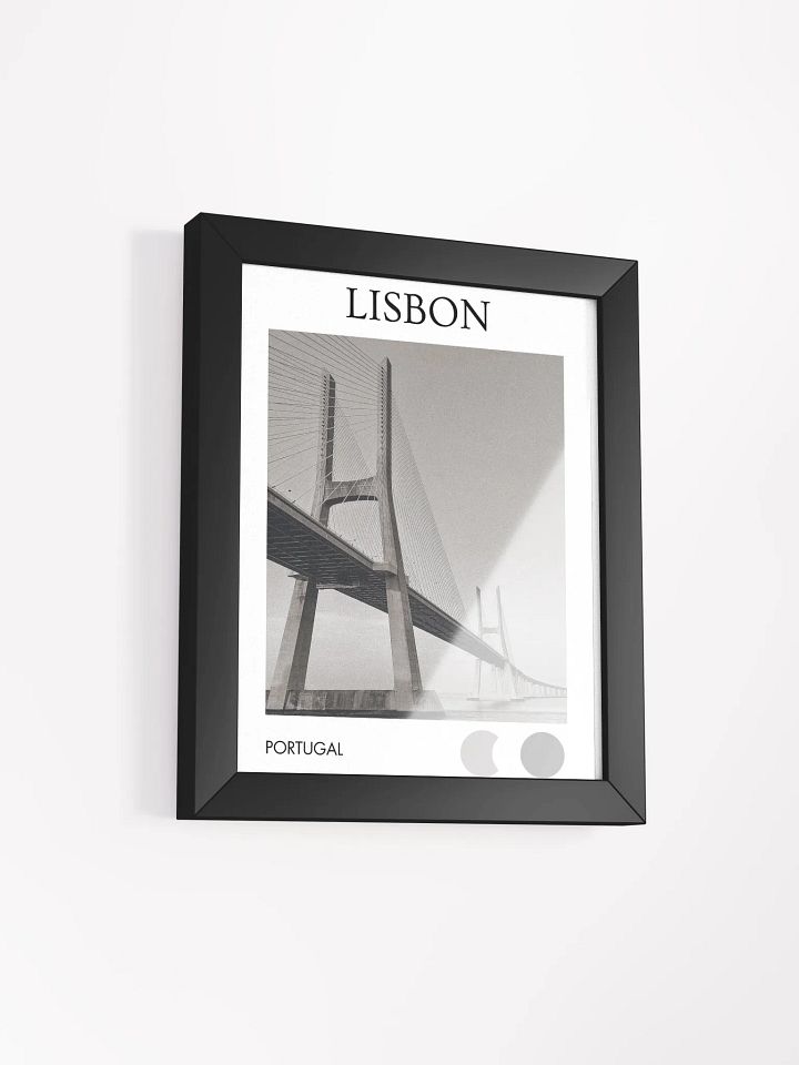 Vasco da Gama Bridge - Black & White / Framed product image (2)