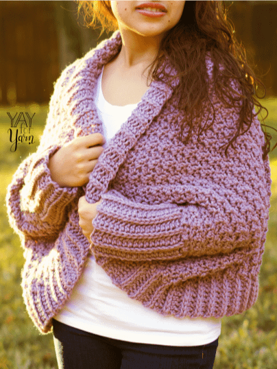 Cuddle Cardigan - Easy PDF Crochet Sweater Pattern & Video Tutorial for Beginners product image (1)