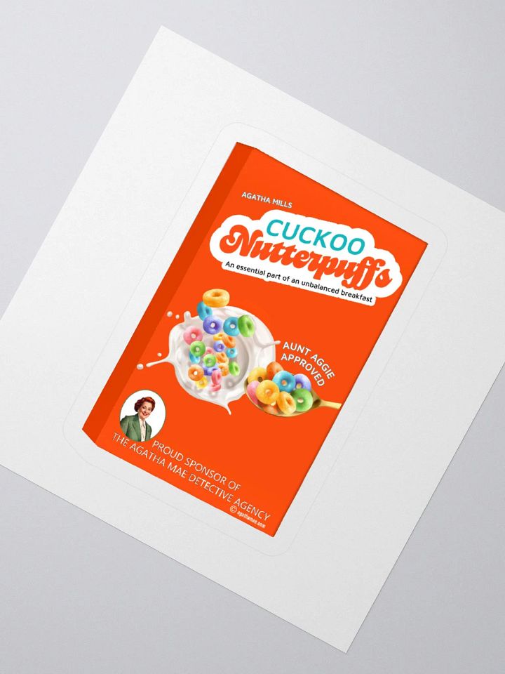 "Cuckoo Nutterpuffs" Kiss-Cut Sticker 3 Sizes Available product image (6)