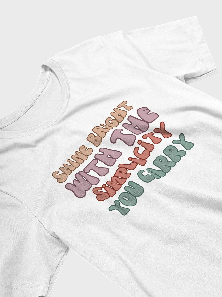 Shine Bright With the Simplicity Unisex T-Shirt product image (2)