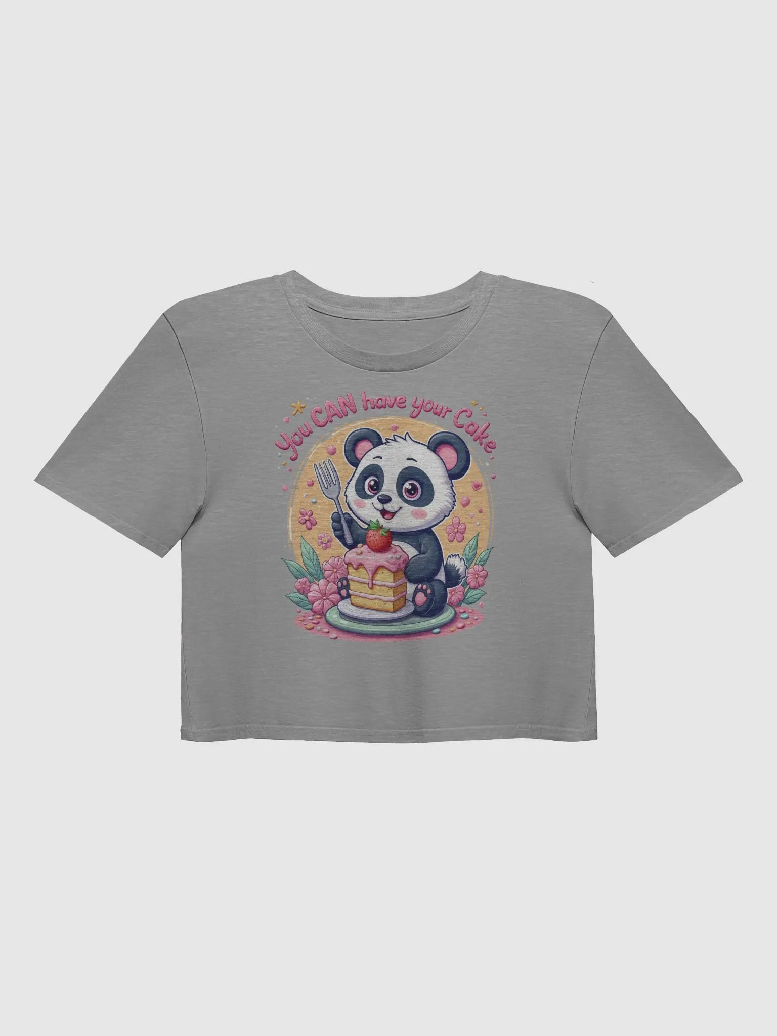 Adorable Panda Cake Crop Top product image (5)