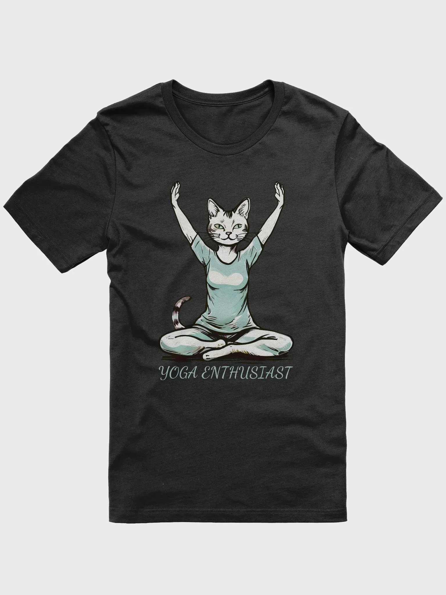 Funny Yoga Cat T-Shirt for Yoga Enthusiasts - Cute Yoga Pose Cat Shirt - Perfect Gift for Cat Lovers and Yoga Fans product image (1)