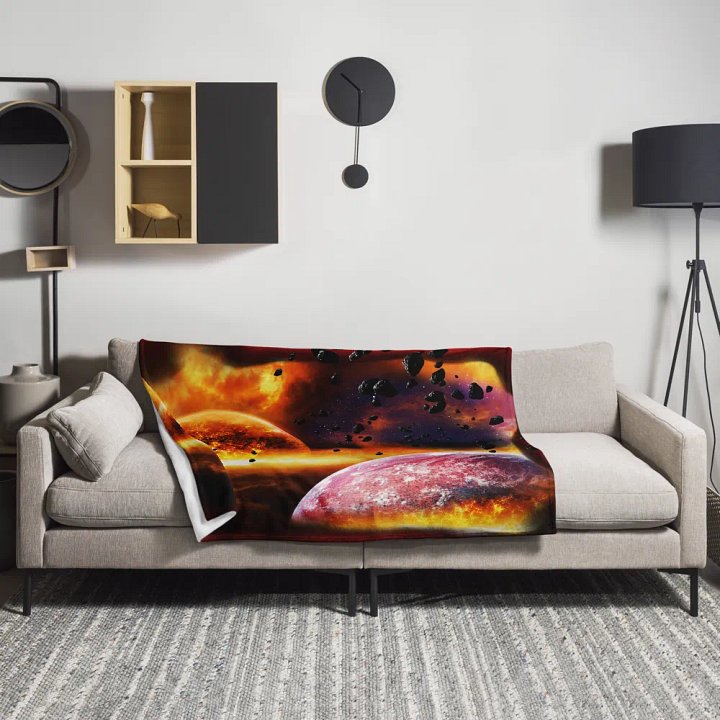 The Big Bang Throw Blanket Custom Design product image (1)