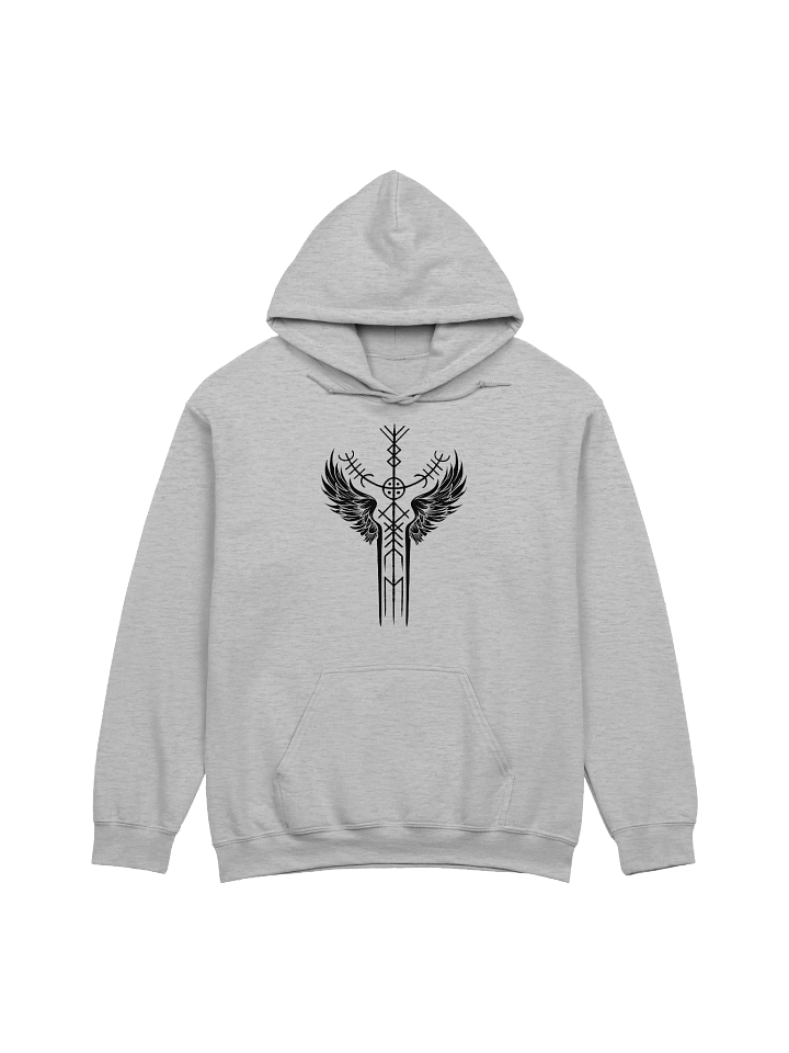 The Valkyrie Stave Hoodie (black print) product image (2)