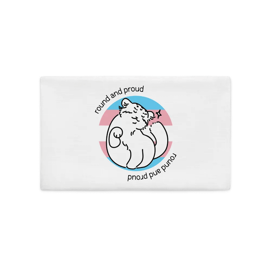 Round and Proud Manul Transgender Version - Pillow Case product image (2)