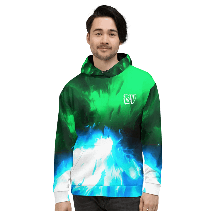 STRAIGHT VIBIN NEON COLOR FADE STYLE ZORO V RYUMA HOODIE product image (2)