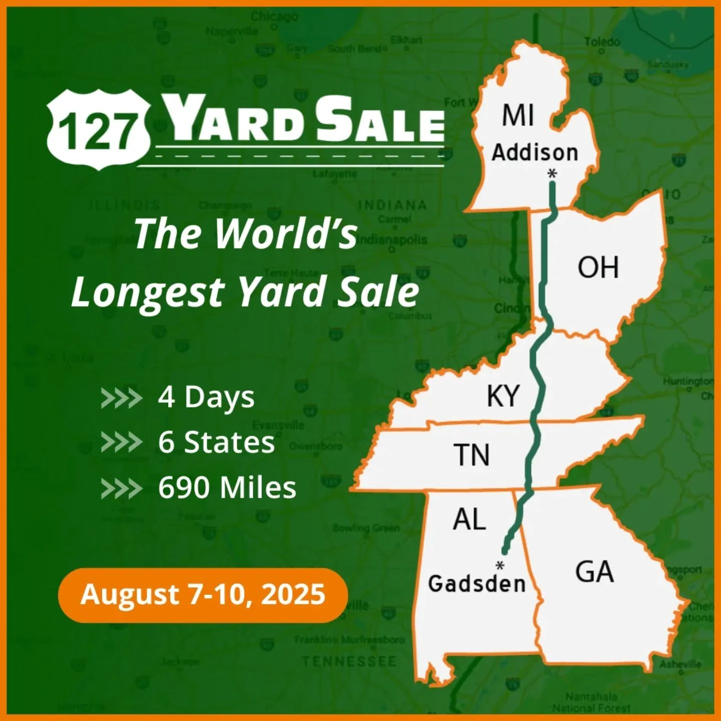 It can feel daunting planning your 
#127YardSale trip.

So many questions:
● Where should I start?
● How far should I travel ...