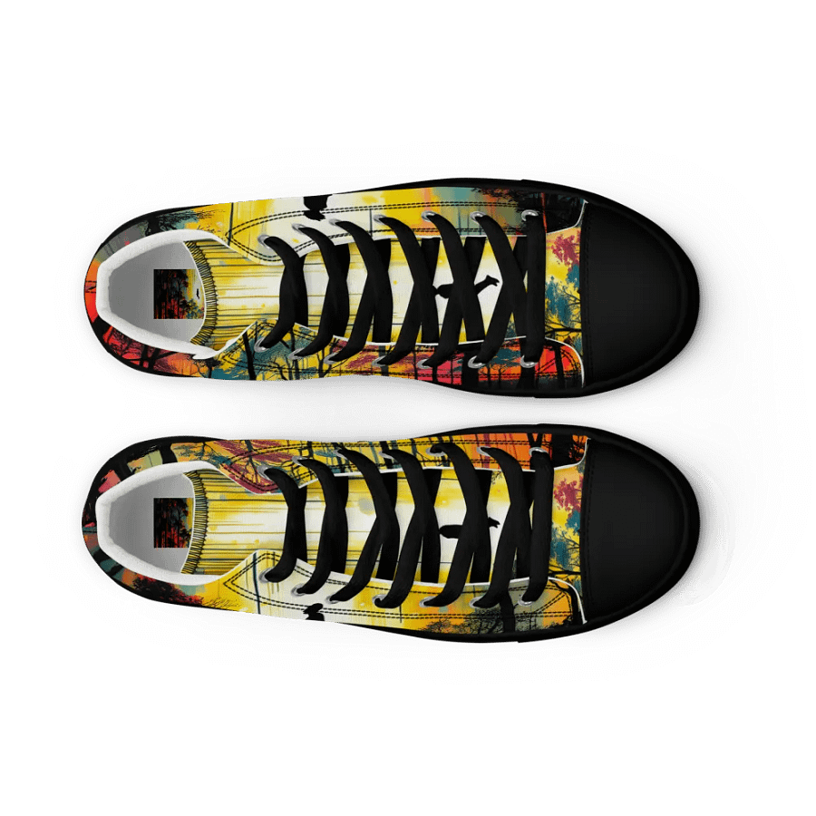 ethereal forest levetation men's canvas high tops product image (9)