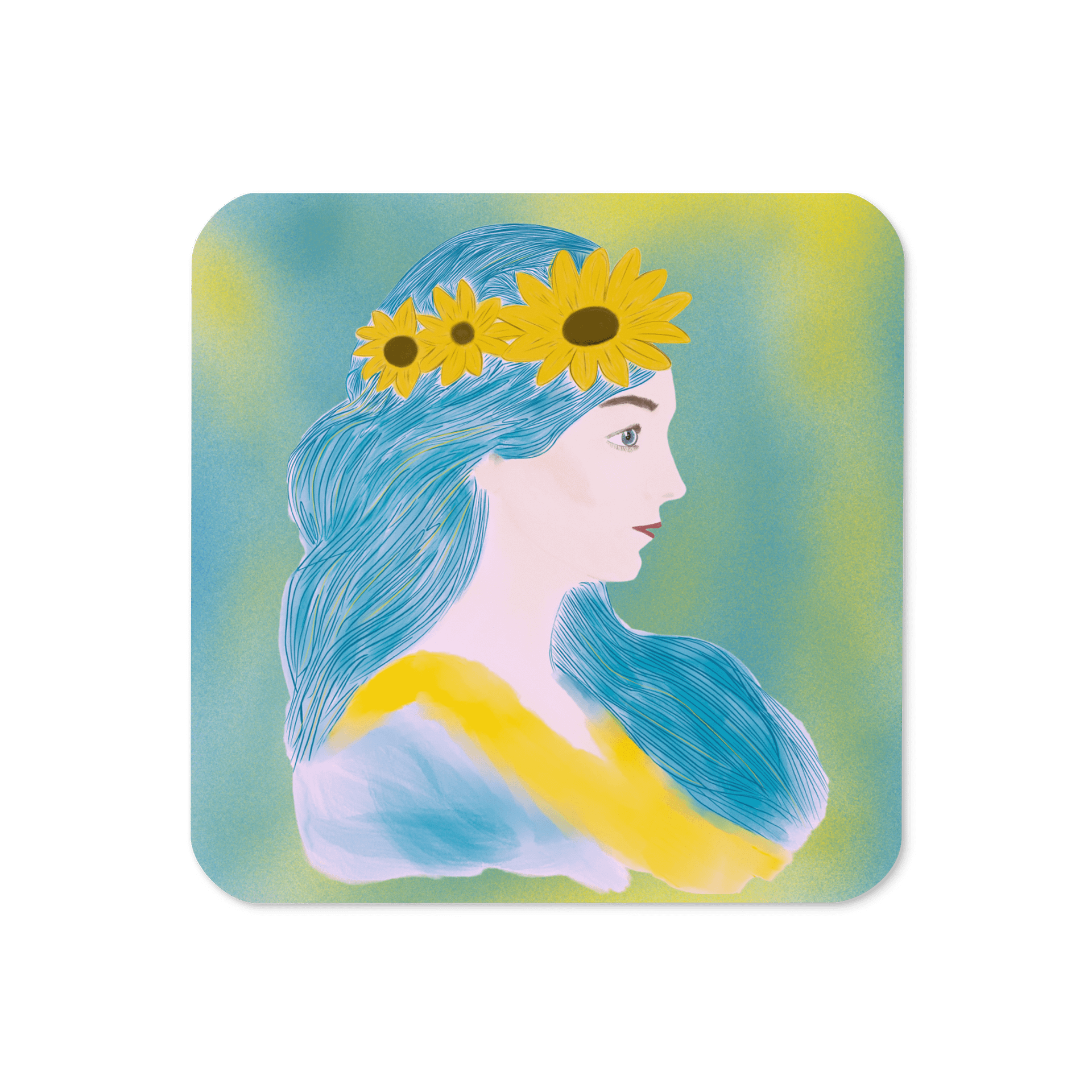 Sunflower Serenade Cork Coaster product image (1)