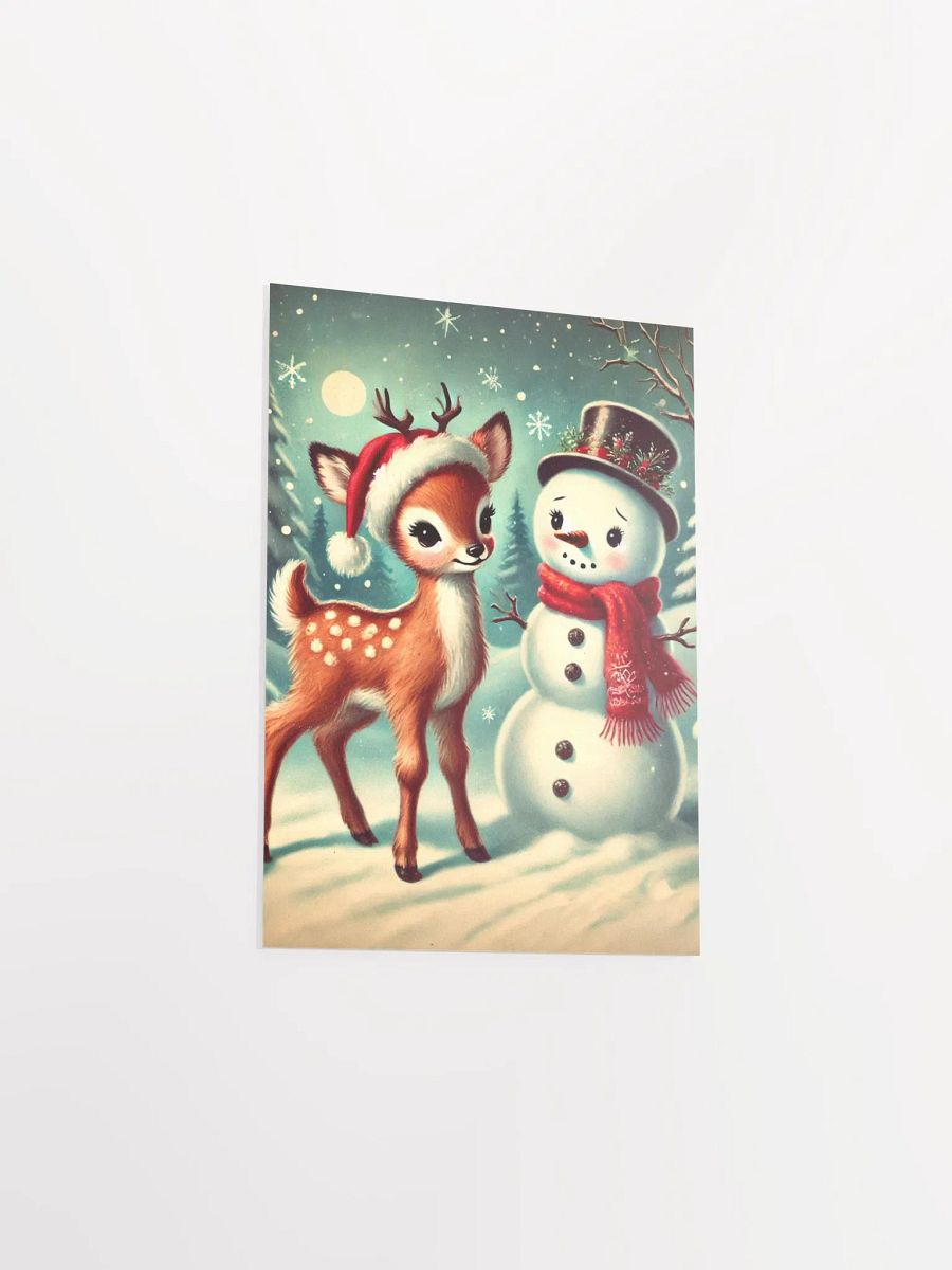 Christmas Deer and Snowman Premium Prints and Posters product image (19)