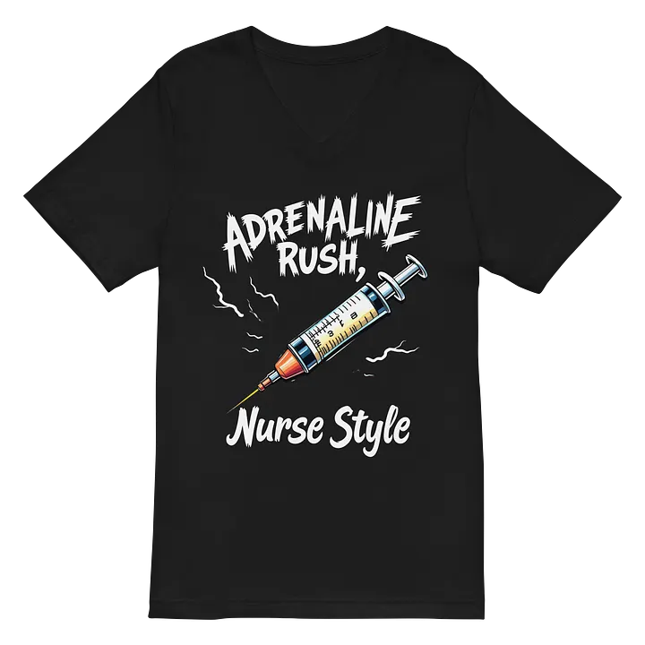 Adrenaline Rush Nurse Style V-Neck Tee product image (2)