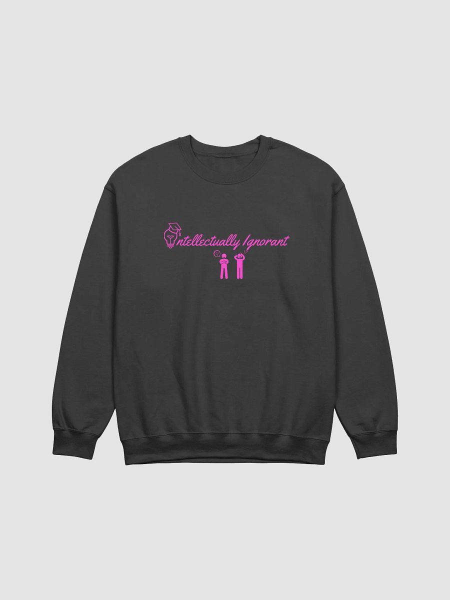 Intellectually Ignorant (PINK LOGO) CREWNECK sweatshirt product image (1)