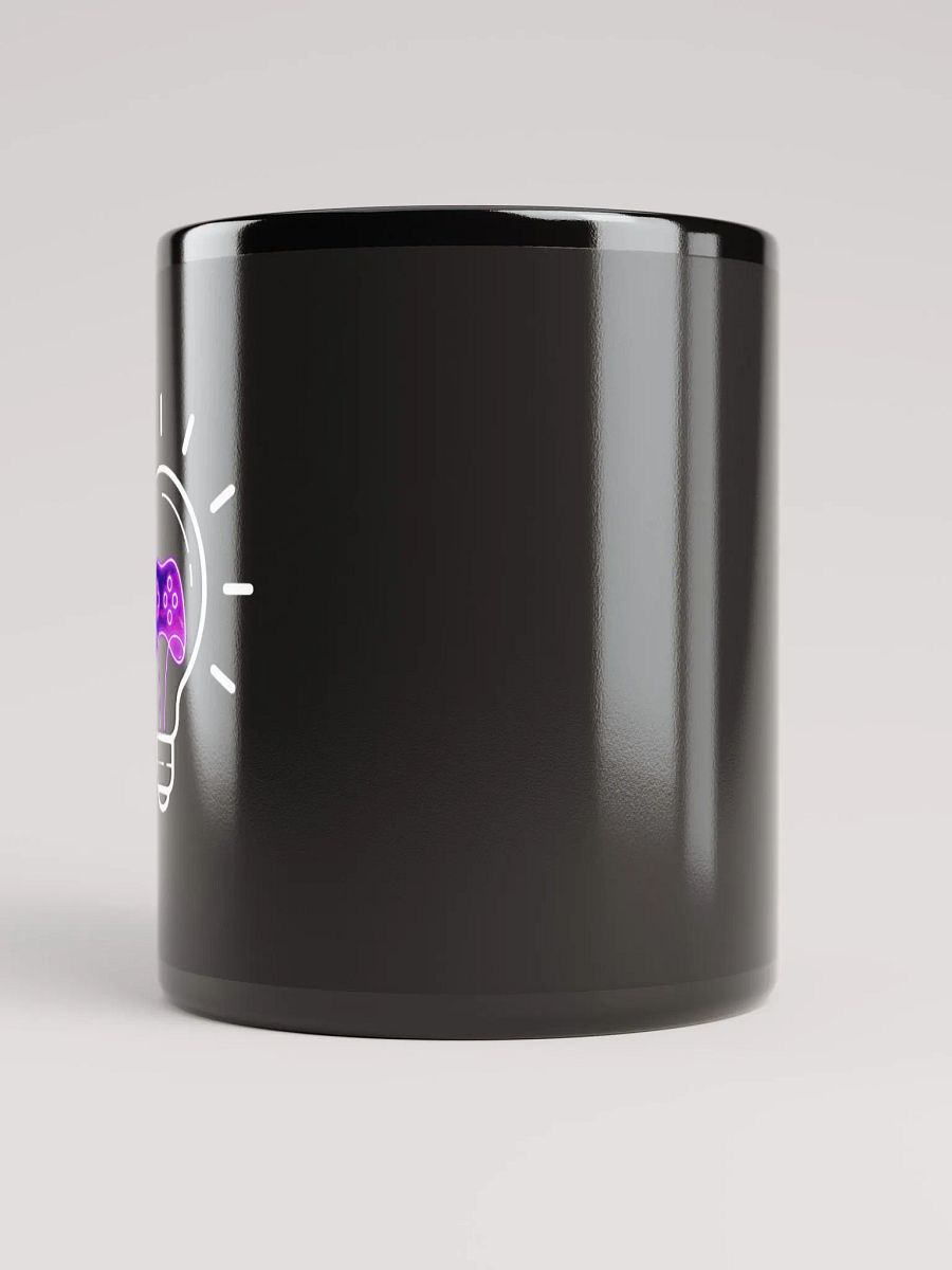 Lightbulb logo black mug product image (3)