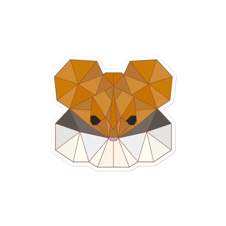 Geometric Hamster Magnet product image (2)