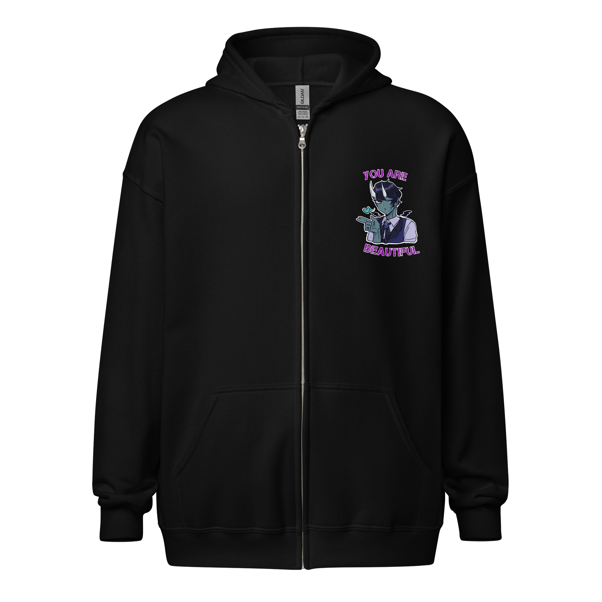 You Are Beautiful Zip-Up Hoodie product image (1)