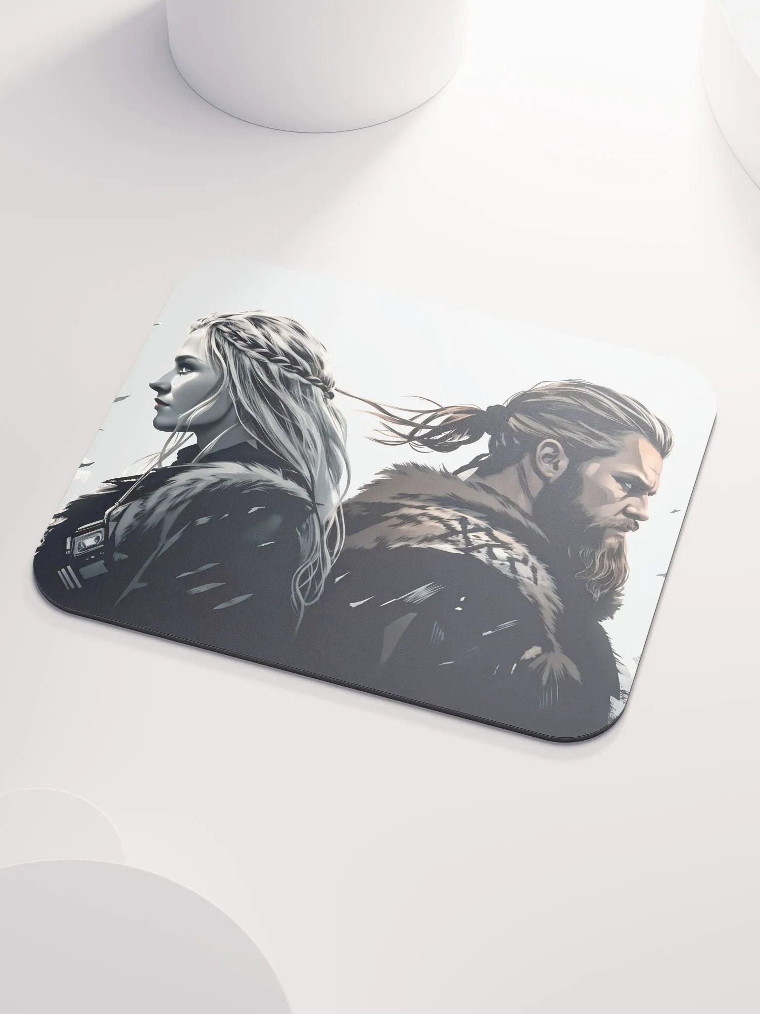 Classic Mouse Pad - Viking Couple product image (3)